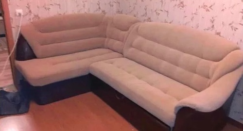 Перетяжка углового дивана. Новомосковск